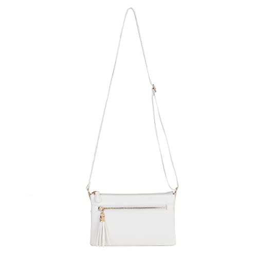 Image of Solene Women's Lightweight Multi Compartment Wristlet Clutch Wallet Crossbody Bag