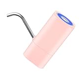 HOLIDYOYO USB Wiederaufladbare Trinkwasserpumpe Elektrisch mit Großer Kapazität Kompatibel für Verschiedene Wasserbehälter Tragbar und Einfach zu Bedienen für Haushalt und Camping