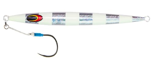 Nomad Design Streaker Jig 160g - 5 1/2oz Silver Glow Stripe