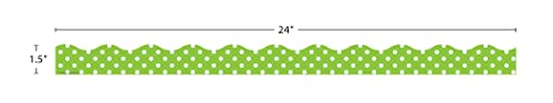 Image of Teacher Created Resources Lime Polka Dots Magnetic Border (77123)