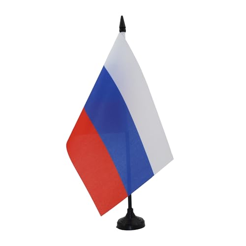 AZ FLAG - Tischflagge Russland - 21x14 cm - Russische Tischfahne 14 x 21 Cm - Flaggen