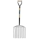 Draper 34227 10 Noppen Kartoffelgabel mit Holzgriff und D-Griff, mehrfarbig