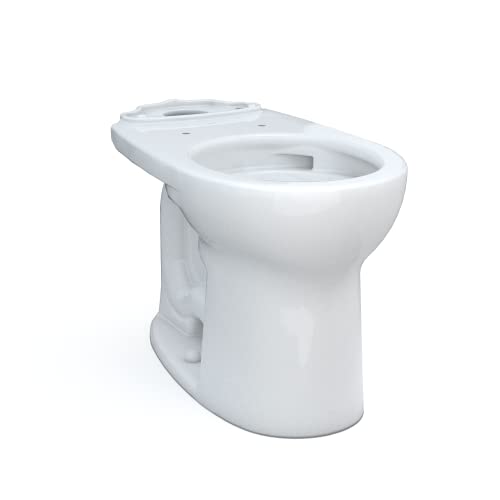 TOTO Drake Round TORNADO FLUSH Toilet Bowl with CEFIONTECT, Cotton White - C775CEFG#01