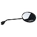 Wide Angle Convex Rearview Mirror for M8 Thread 8mm Handlebar Mount Mirror, Left or Right Side Installation