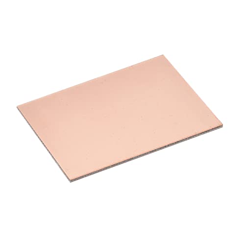 YOKIVE 2pz PCB Rame Rivestito Scheda, FR4 Singolo lato Vuoto Circuito Schede, Ottimo per Elettronica Hobby, Acquaforte, Circuito Progetti (70mmx50mmx1mm)