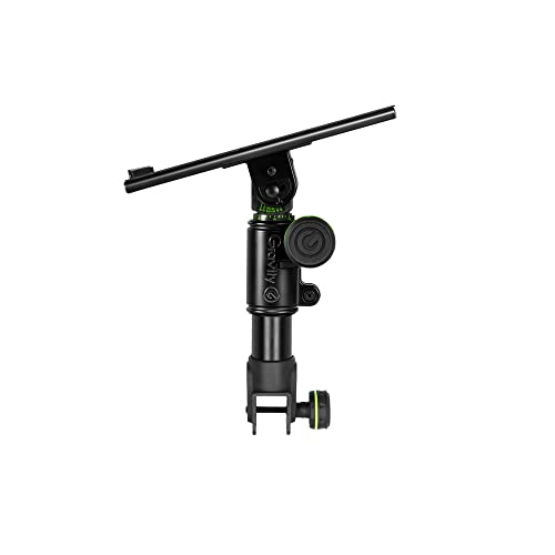 Gravity FT 01 MT B - Flexible Studio-Monitorablage für DJ Tisch (Paar), Anpassbare Studio-Monitorhalterung, schwarz