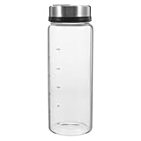 LOPUNER 300 ml Gewürzdose aus Glas und Edelstahl Drehbarer Pfefferstreuer für Küche und Grill Platzsparend und Transportabel Geeignet für Salz und Gewürze