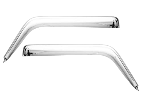 いすゞ NEWエルフ PMエルフ 標準キャブ ワイドキャブ メッキ ドアバイザー 左右セット H5.7〜H18.12 互換品