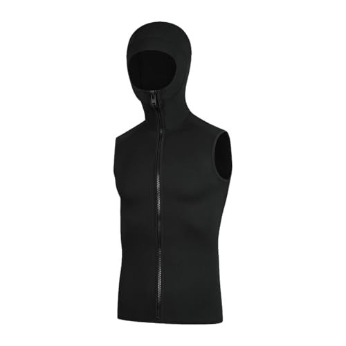 SM SunniMix Top de Traje de Neopreno 3mm sin Mangas con Capucha para Surf y Deportes Acuáticos Talla XX-Large miniatura 2