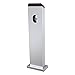Produktbild MENNEKES 18566 Edelstahl-Säule  Freistehende Stele für 2 AMTRON-Wallboxen  Standfuß für Carports oder Firmengelände
