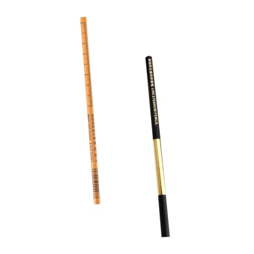 Crayons à sourcils imperméables anti-bavure kit 4 pièces en bois brun MAGICLULU