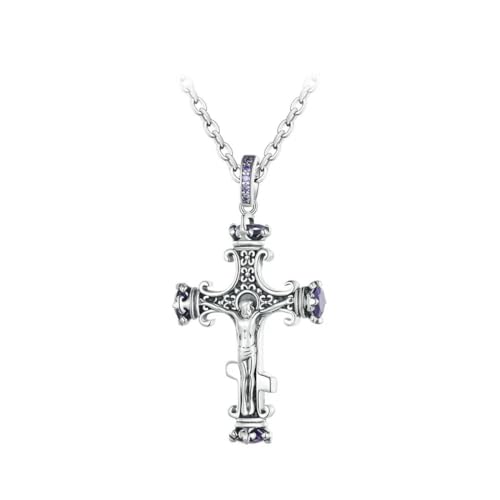 Collier pendentif croix argent pour femme : le cadeau crucifix vintage idéal à personnaliser