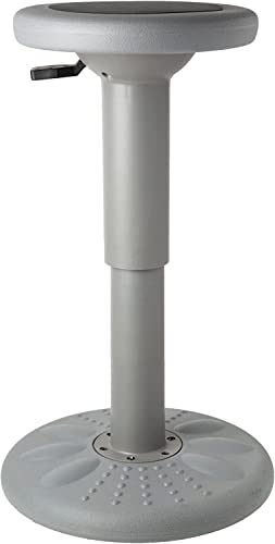 Image of Studico ActiveChairs Adjustable Wobble Stool, Flexible Classroom Seating, Improves Focus, Posture & Helps ADHD /ADD, Sensory Chair, Active Desk Chairs, Adjusts from 16.65 inch to 23.75 inch, Ages 13-18, Grey