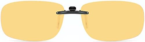 CAXMAN Blue Gentle Clip On Glasses for Males Girls Cellphone TV Pc Video Gaming Sleeping Glasses Over Rx Frames or Readers