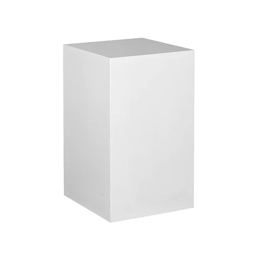 Socles carrés d'affichage blanc 40x40x110 cm pour magasin