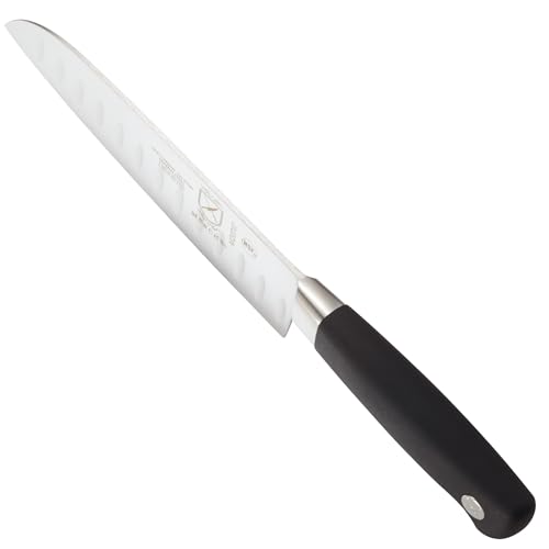 Mercer Culinary Genesis 7-Inch Stainless Steel Forged Santoku Knife, Black , M20707
