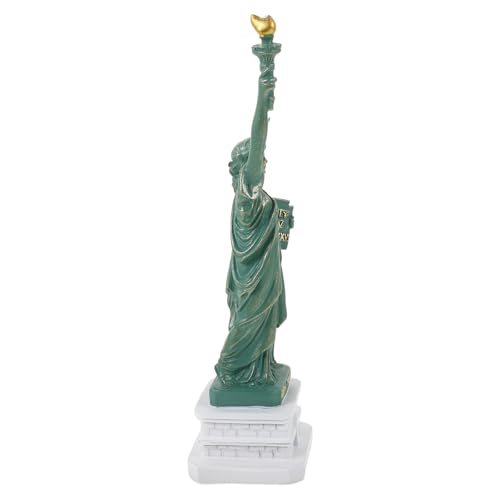 Toyvian Statue Liberté Résine Miniature Artisanale pour Décoration Intérieure Bureau Salon Souvenir de Voyage