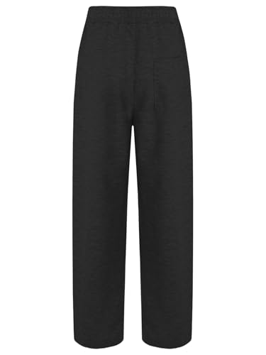 FEESHOW Unisex Boys Girls Basic Sweatpants Active Performance Pants Kids Casual Jogger Trousers with Drawstring Pockets2