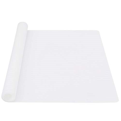 webake Tapete de Silicona para Hornear y Amasar 60 x 40 cm para colchoneta Antideslizante Resistente al Calor, Protector de encimera,Estera de Arte y Manualidades 60×40cm (Blanco) Cover