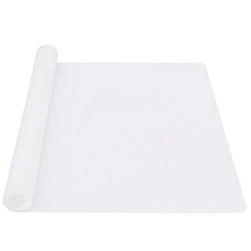 webake Tapete de Silicona para Hornear y Amasar 60 x 40 cm para colchoneta Antideslizante Resistente al Calor, Protector de encimera,Estera de Arte y Manualidades 60×40cm (Blanco)