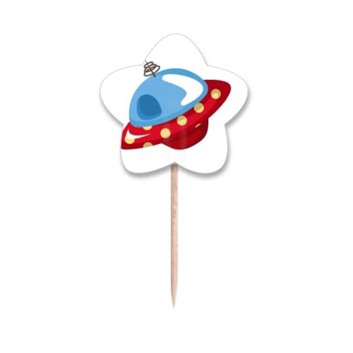 Cure-dents drapeaux extraterrestre pour décorer vos cupcakes et amuse-bouches - 2