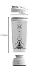 Promixx Original Shaker Bottle - Battery-powered for Smooth Protein Shakes - BPA Free, 600ml Cup (White) - Image 8
