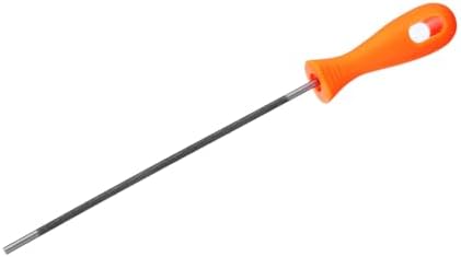HARFINGTON Chainsaw File 11/64"(4.5mm) Chrome Steel Double Cut Round Rasp with Plastic Handle for Chain Saw Polishing - 2