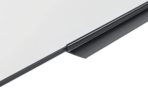 BoardsPlus Economy Magnetisches Whiteboard, 58 x 43 cm mit lackierter, trocken abwischbarer Stahloberfläche und Rahmen aus schwarzer Tech-Legierung