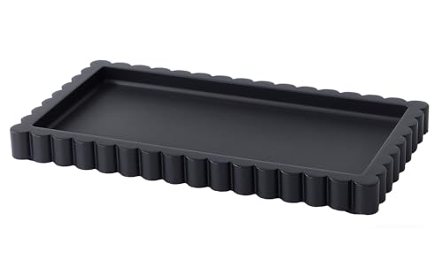 Scalloped Bathroom Vanity Tray for Countertop- Small Concrete Modern Industrial