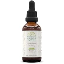 Korean Red Ginseng B60 Alcohol-Free Herbal Extract Tincture, Wildcrafted Korean Red Ginseng Asian Ginseng, Panax Ginseng Dried Root 2 fl oz
