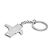 iPick Image for Ford Mustang Tri-Bar Full-Color Die-Cut Metal Key Chain, Key-Charm, Keychain