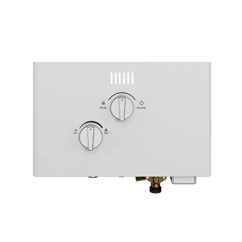 Marey Ga10Flp 2.64 Gpm, 68,240 Btu's Lp Gas Flow Activated Gas Tankless Water Heater, White #TOP6