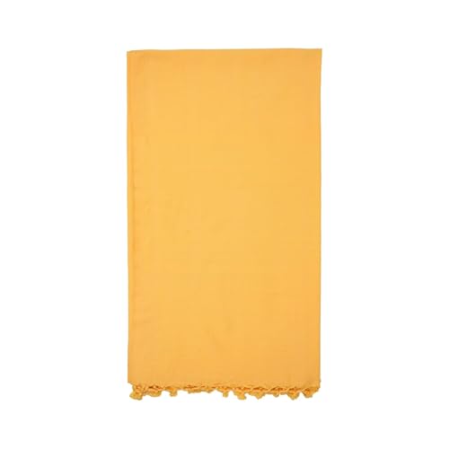 Image of Bhagalpuri Soft Dull Cotton Single Chadar | Single Thread Lightweight Odhne Wali Chadar | Top Sheet for Sleeping Summer (Yellow)