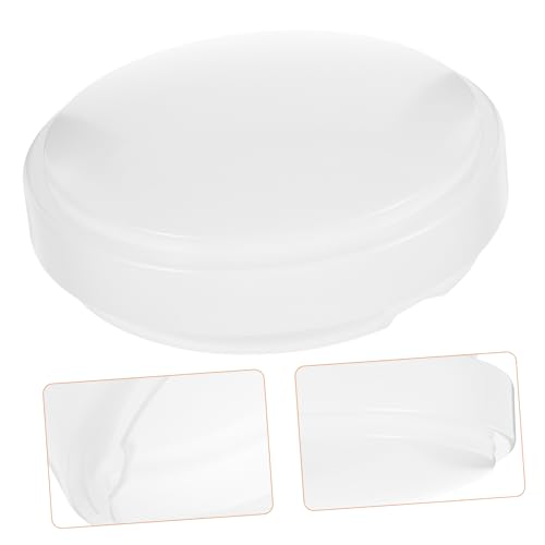DIYEAH Ceiling Lamp Shade Round 8.26X7.36X2.95In Flush Mount Light Cover Replacement Dome Shade for Kitchen Bathroom Bedroom Fixtures by DIYEAH - Used condition - Image 8