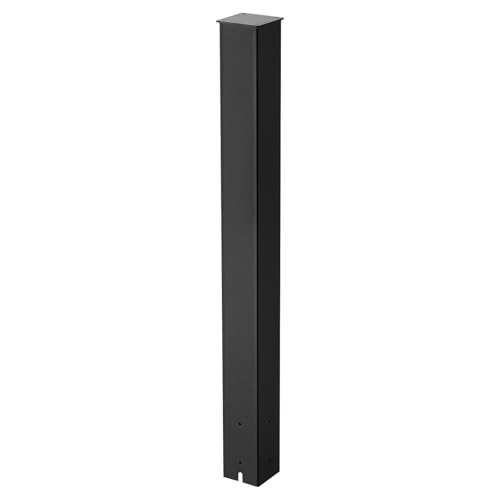 VEVOR Poteau de Boîte aux Lettres, 109,4 x 11 x 11 cm, Support de Boîte aux Lettres Encastré en Acier à Revêtement de Poudre, Kit Poteau Métallique...