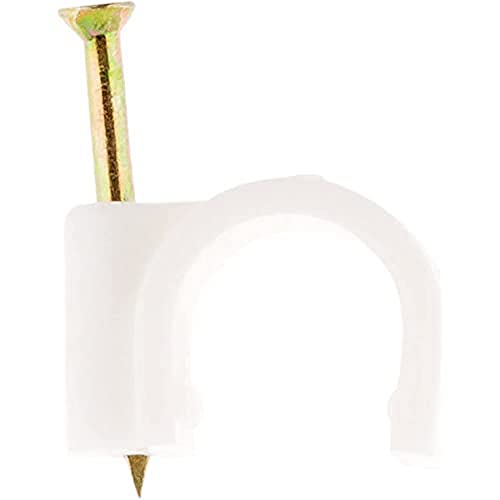 Lot de 50 crochets de fixation Ø20mm - Blanc - Zenitech