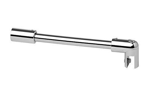 Barre de stabilisation douche chrome Ø12mm fixation 90°