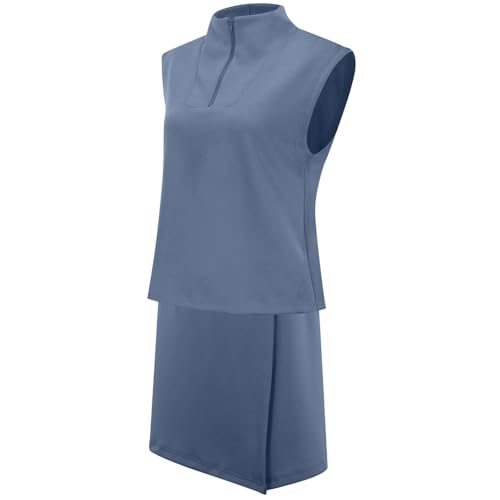 Short sans manches contre la chaleur ensemble décontracté bleu XXL