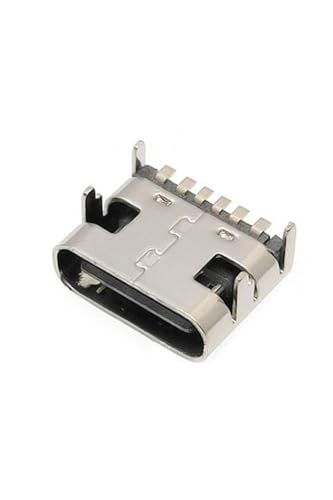 Type-C Usb Soket 6 Pin Smd USB 3.1 Cep Telefonu Elektronik Cihaz Usb Port Konnektör Şarj Soketi Dişi