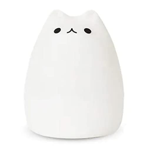 Lámpara de Mesa Noche LED Gato 7 Colores Recargable USB miniatura 6