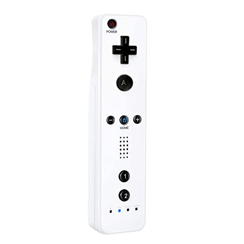Molicui Wii Remote Controller,Wireless Remote Gamepad Controller For Wii And Wii U,With Silicone Case And Wrist Strap(No Motion Plus),White & Black thumb #2