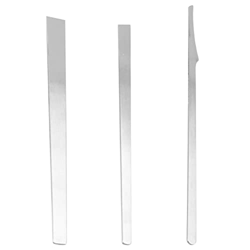 KALLORY 3pcs Stainless Steel Knife Set for Foot Nail Care Ingrown Nail Treatment Cuticle Care