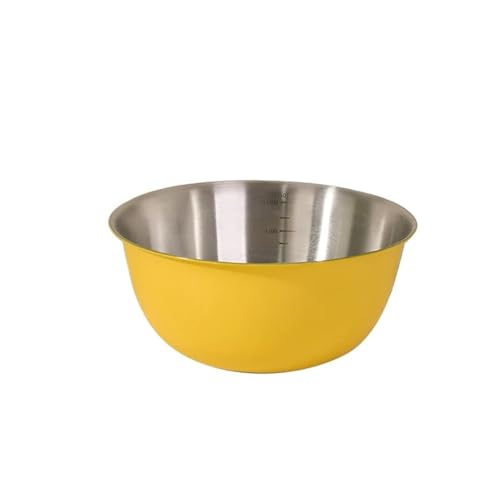 Tazón para mezclar de acero inoxidable 25cm Lemon yellow miniatura 1