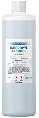 Party Jems JCIPA1L isopropyl alcohol 99.9% pure isopropanol disinfectant, 1 l