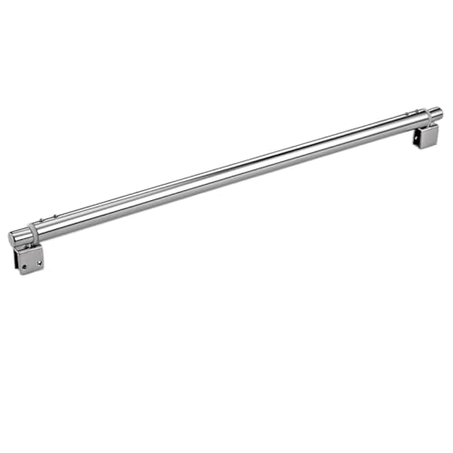 Barra de soporte para mampara de ducha, Barra De Soporte for Mampara Ducha Pared A Vidrio Acero Inoxidable Plata 30-120cm(25mm Double Head,80-100cm)