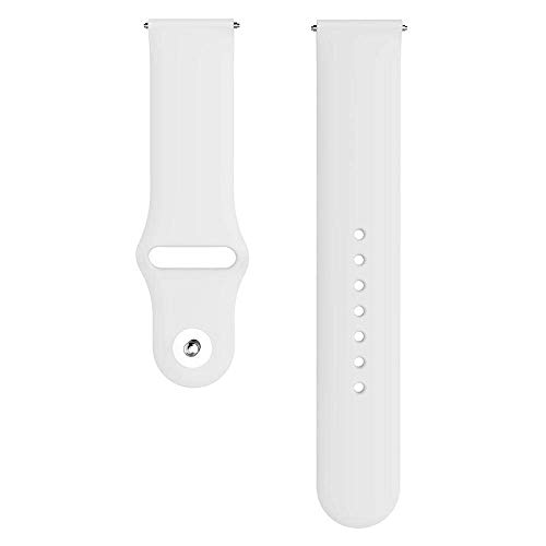 Image of Soft Silicone 20mm Strap Compatible with Amazfit Bip /Lite /GTS /Samsung Gear Sport /Galaxy Watch 42mm / Active /2 40-44mm /Realme Classic /Fashion Smartwatch Strap