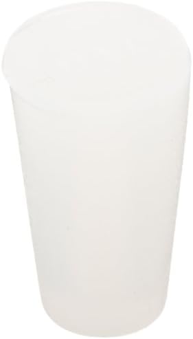 Versilic DX263013-50 Silicone European Stopper, 12mm Top Diameter, 8mm Bottom Diameter, 13D Size, 20mm Height (Pack of 50)