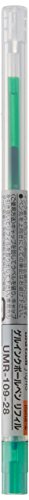 uni Style Fit Gel Ballpoint Pen Refill, 0.28mm, Green (UMR10928.6)