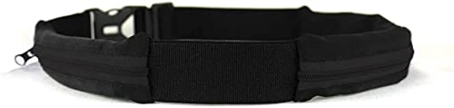 Ceinture Boa L'Original Sac Banane - 2 Poches Ultra Extensibles - Sport, Course a Pied, Jogging, Equitation, Fitness, Voyage, Randonnée -Range Telephone,...