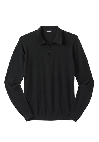 KingSize Men's Big & Tall Lightweight Polo Sweater